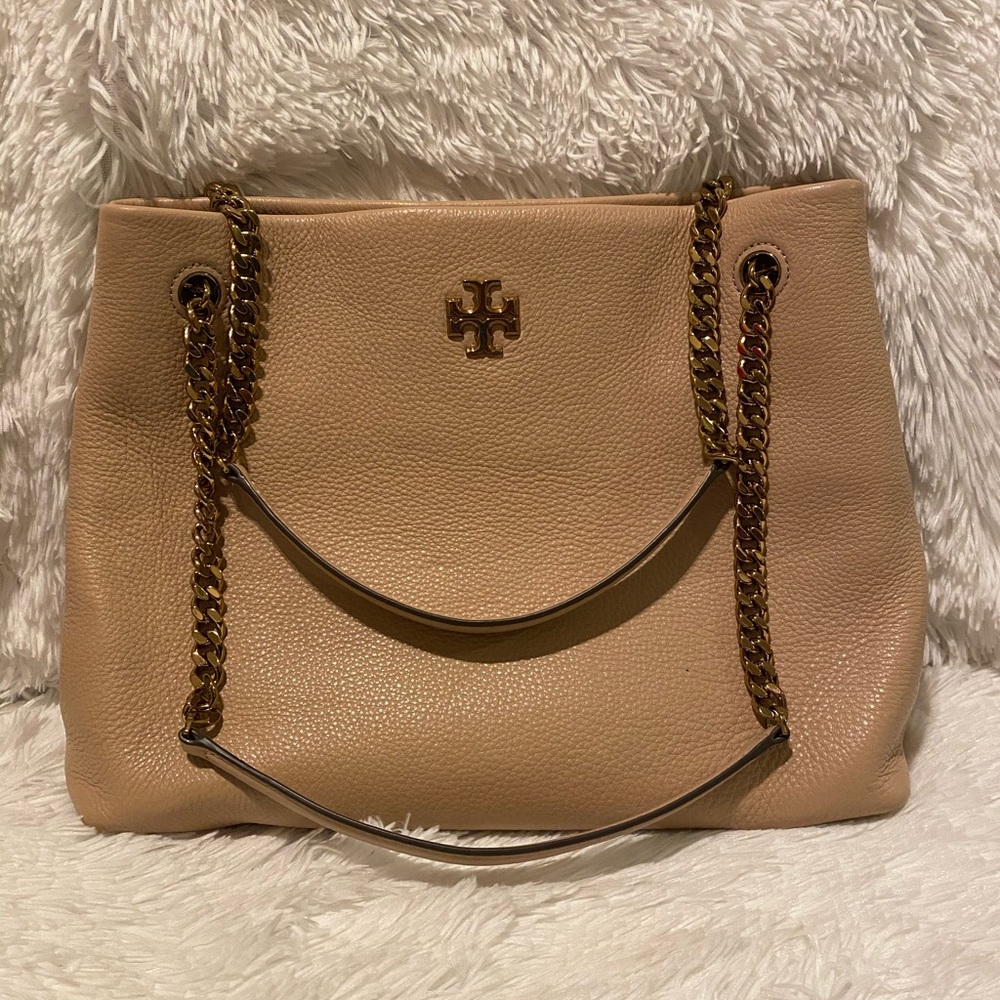 Authentic Kira Leather Tote TORY BURCH